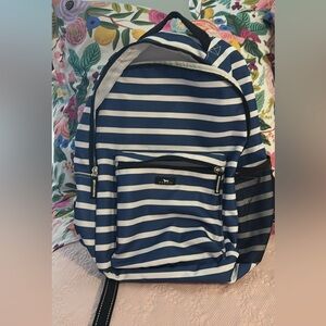 Scout Blue and White Striped Backpack